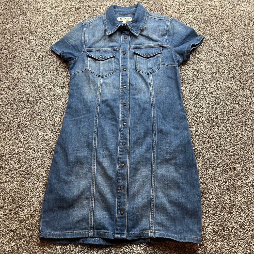 Idyllwind dress womens S Miranda Lambert Denim pear snap Western cowgirl